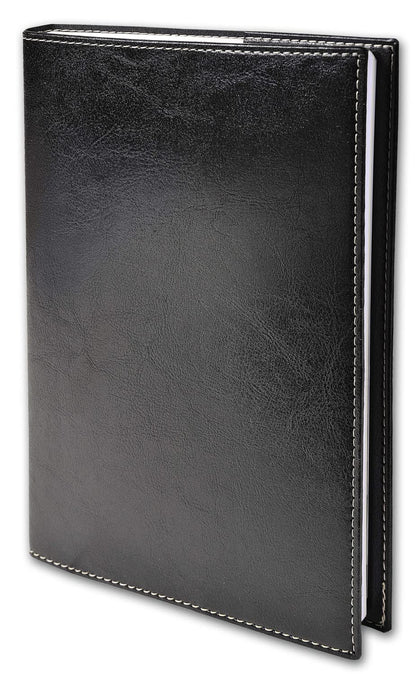 Quo Vadis 016303Q Agenda PRESIDENTE Lingua italiana Anno 2025 Colore Nero Formato 21x27cm Settimanale 13 Mesi Dicembre-Dicembre Carta Bianca Rubrica Amovibile Copertina Amovibile in Sintetico Madera