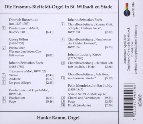 Die Erasmus-Bielfeldt-Orgel in Stade