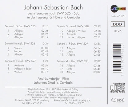 Bach:Triosonaten 525-530