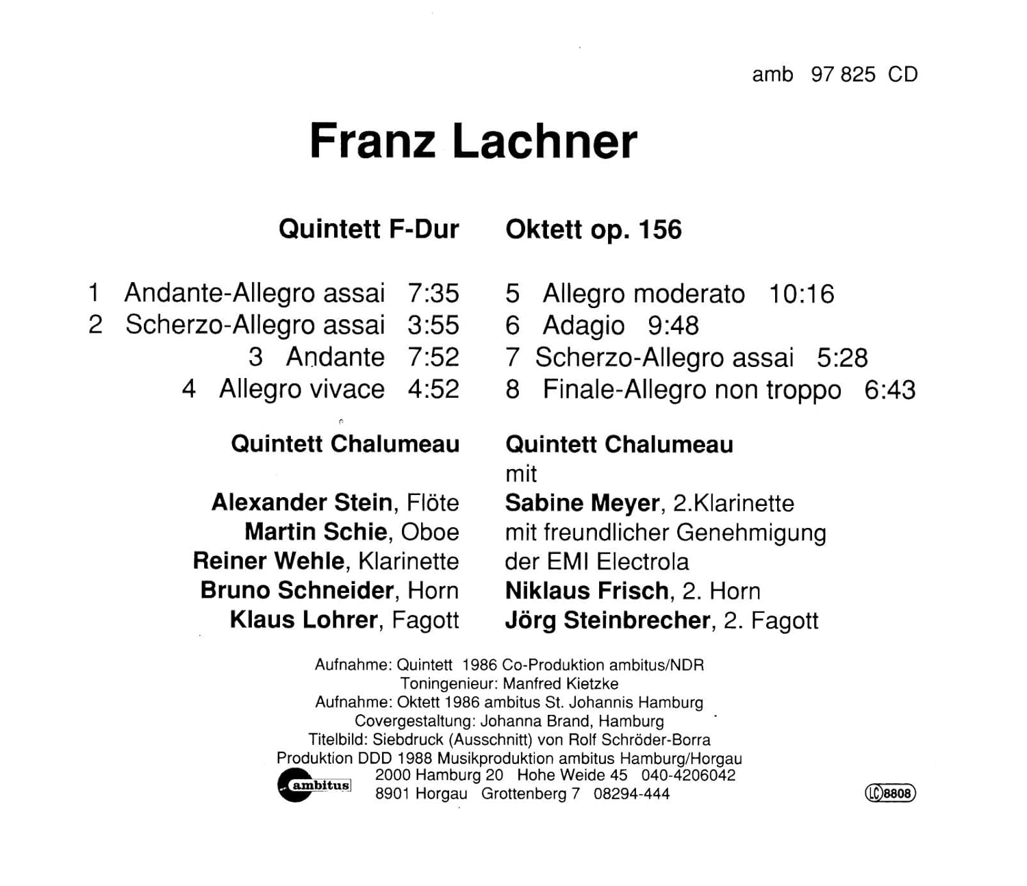 Lachner:Quintett+Oktett