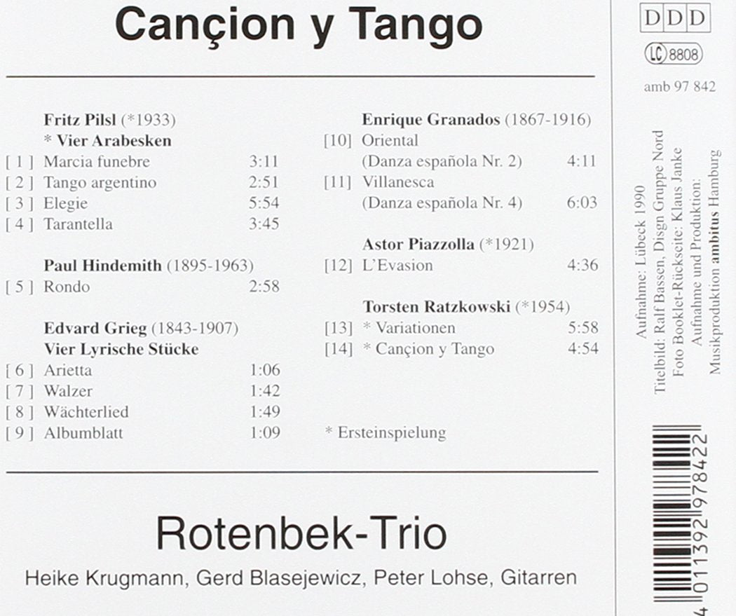Cancion Y Tango Gitarrentrio