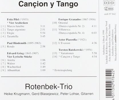 Cancion Y Tango Gitarrentrio