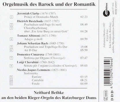Orgelmusik des Barock