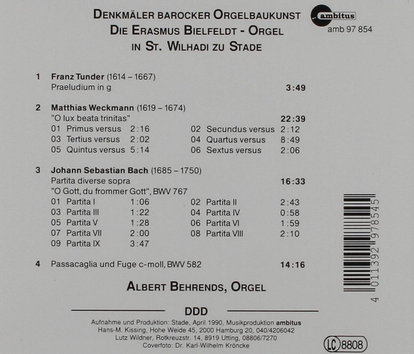 Erasmus Bielfeldt Orgel Stade