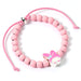 Hello Kitty Pink Beaded Bracelet with My Melody Charm