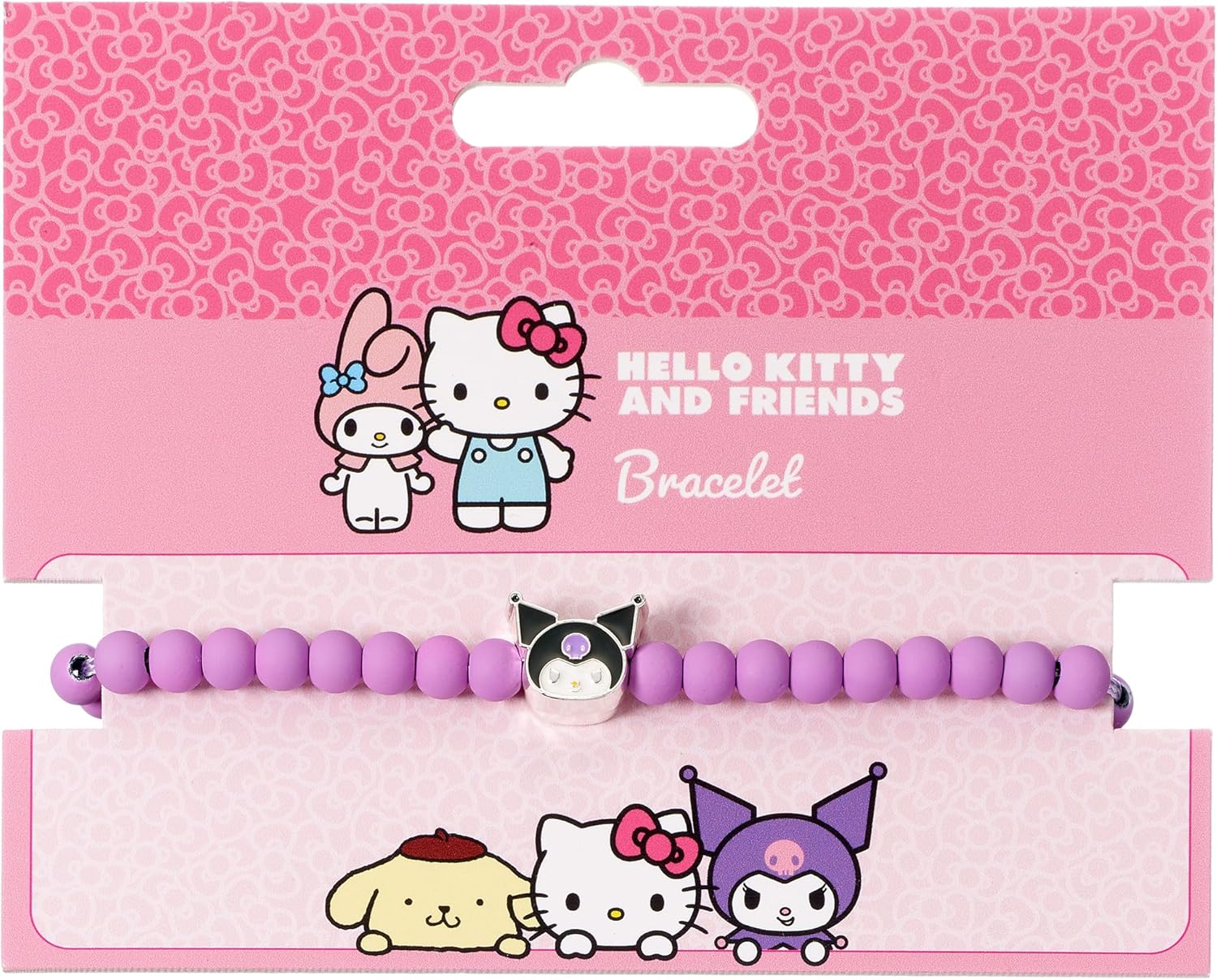 The Carat Shop Hello Kitty Perlenarmband mit Kuromi-Charm, Violett