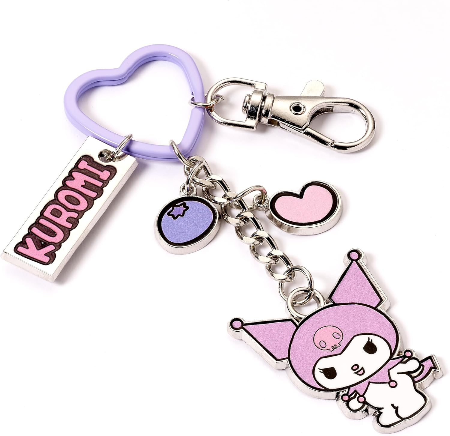Hello Kitty Kuromi Keyring with Charms