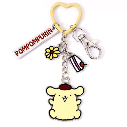 The Carat Shop Hello Kitty Pompompurin Schlüsselanhänger mit Charms