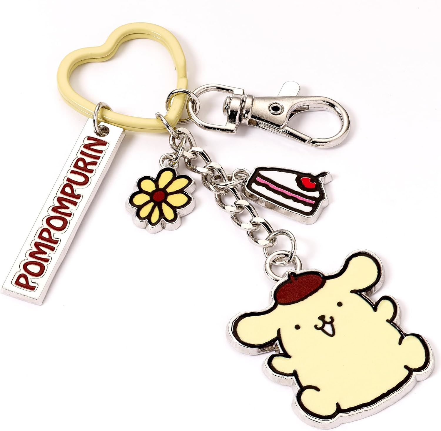 The Carat Shop Hello Kitty Pompompurin Schlüsselanhänger mit Charms