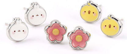 Molang and Piu Piu Ohrstecker-Set von The Carat Shop