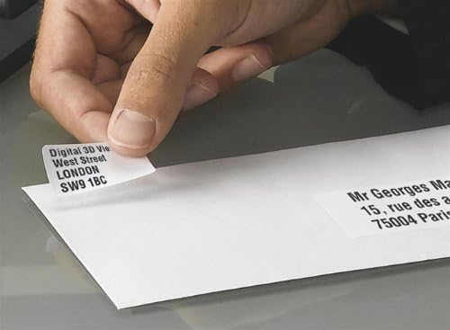Avery Self Adhesive Address Mailing Labels, Inkjet Printers, 40 Labels per A4 Sheet, 1000 labels, QuickDRY (J8654), white