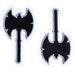 Burgschneider - Dungeons & Dragons Klassensymbol Patch-Set Barbar (Standard, Unisex, Synthetisch) Mittelalter, Fantasy