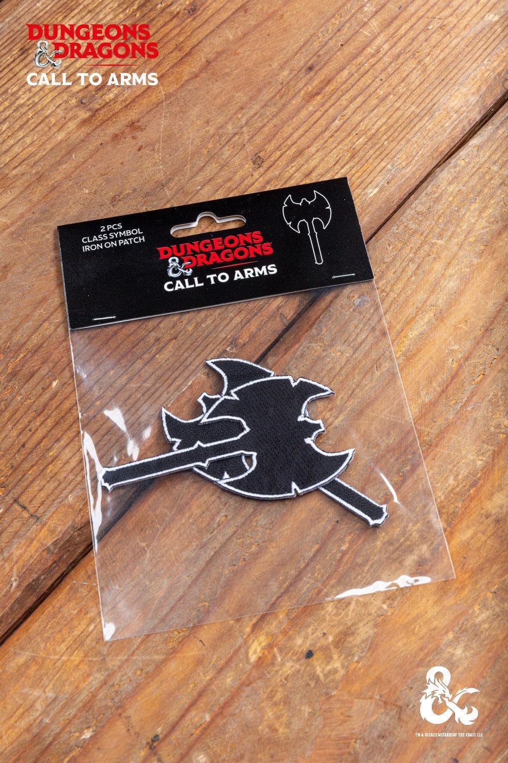Burgschneider - Dungeons & Dragons Klassensymbol Patch-Set Barbar (Standard, Unisex, Synthetisch) Mittelalter, Fantasy