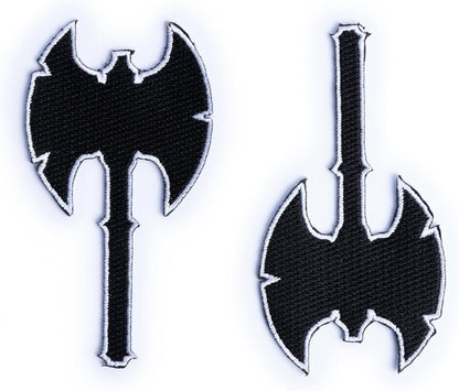 Burgschneider - Dungeons & Dragons Klassensymbol Patch-Set Barbar (Standard, Unisex, Synthetisch) Mittelalter, Fantasy
