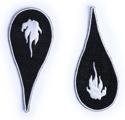 Burgschneider - Dungeons & Dragons Class Symbol Patch Set Sorcerer - for Historical Costume Clothing Larp SCA