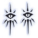 Burgschneider - Dungeons & Dragons Class Symbol Patch Set Warlock - for Historical Costume Clothing Larp SCA