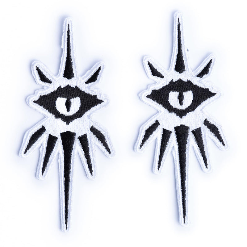 Burgschneider - Dungeons & Dragons Class Symbol Patch Set Warlock - for Historical Costume Clothing Larp SCA