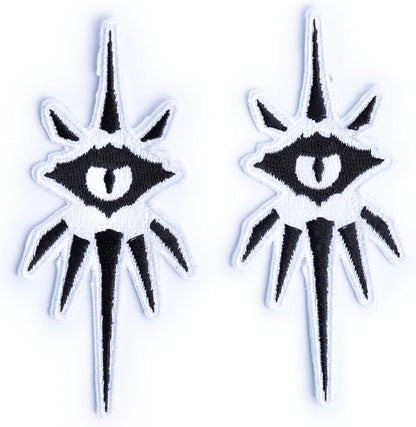Burgschneider - Dungeons & Dragons Class Symbol Patch Set Warlock - for Historical Costume Clothing Larp SCA