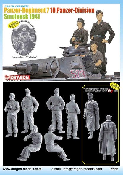 Panzer-Regiment 7, 10.Panzer-Division (Smolensk 1941) 4 Figures
