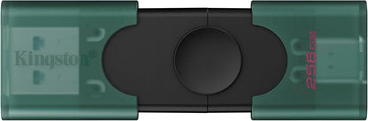 Kingston DataTraveler Duo USB Flash Drive 256GB USB-A + C 3.2 DuoG2 - DTDEG2/