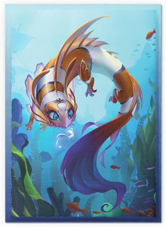 Dragon Shield | Brushed Art Sleeves | Cinderfin | 100 CT - Smooth & Tough Premium TCG Sleeves | Compatible with Pokemon, Flesh & Blood, One Piece & Magic The Gathering