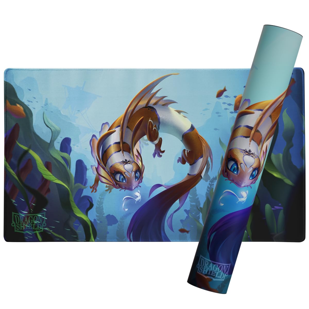 Dragon Shield Playmat – Standard Size TCG Playmat with Stitched Edges & Non-Slip Rubber Backing – Included Tube for Transport & Protection |