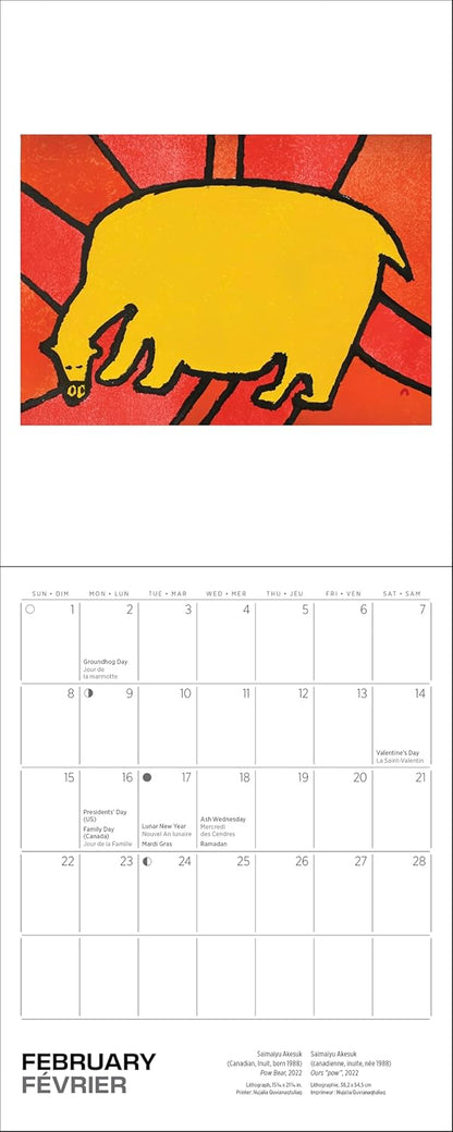 Inuit Art: Kinngait 2026 Mini Wall Calendar