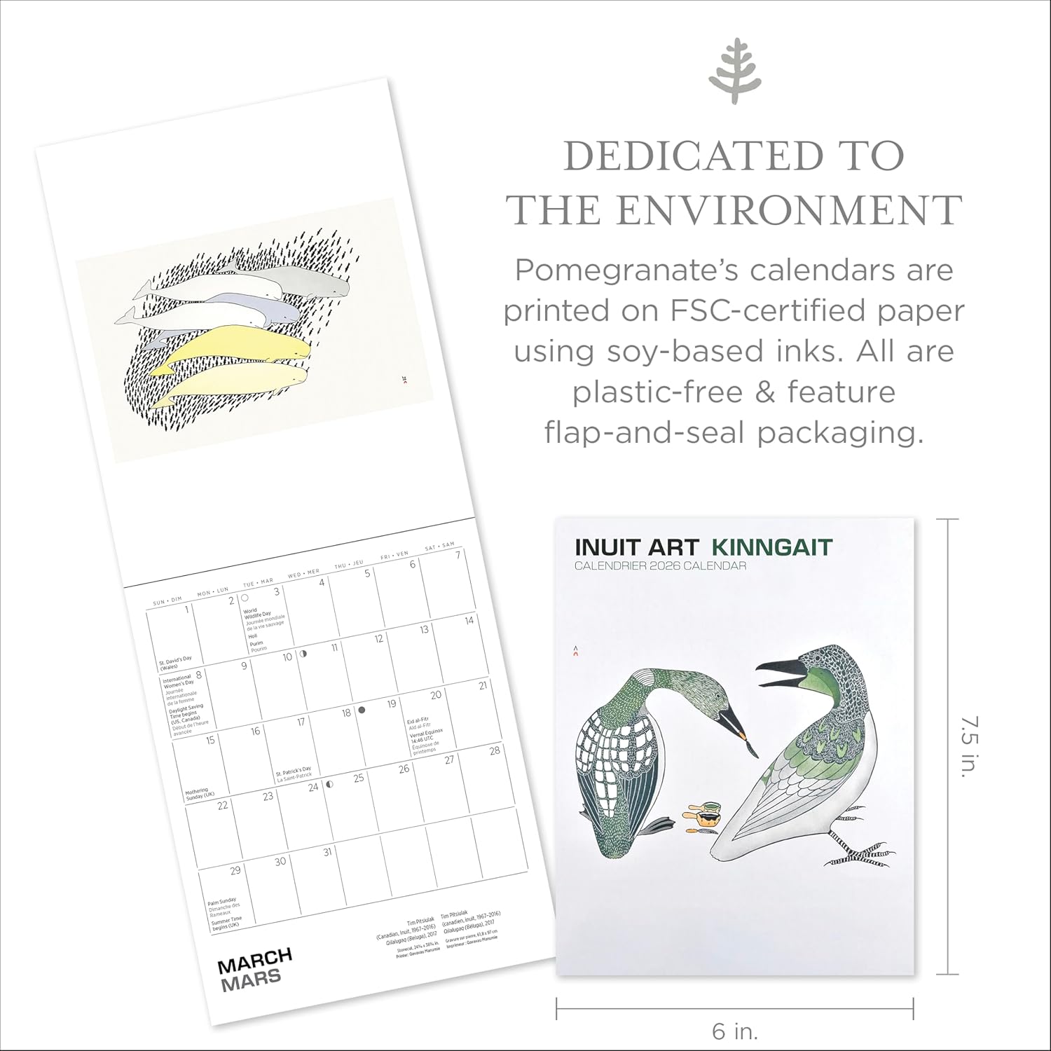 Inuit Art: Kinngait 2026 Mini Wall Calendar