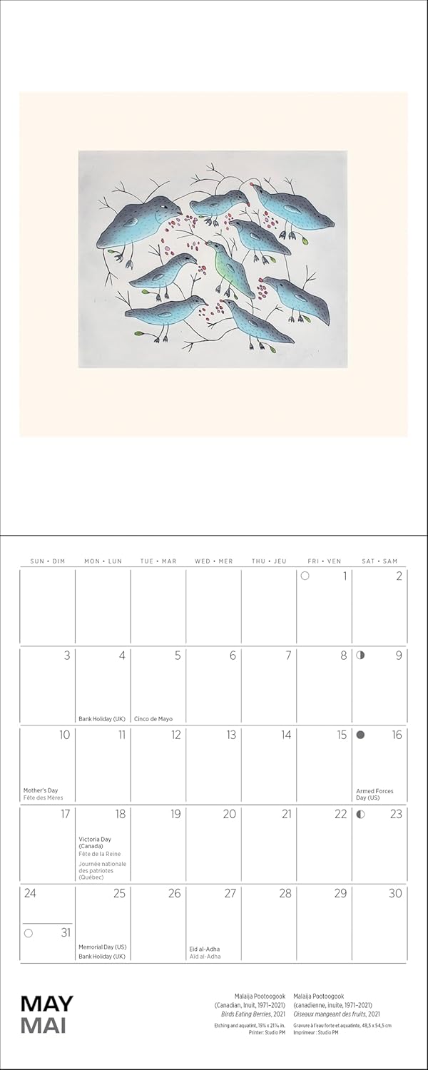 Inuit Art: Kinngait 2026 Mini Wall Calendar