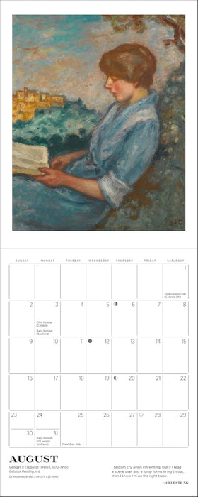 Reading Woman 2026 Mini Wall Calendar