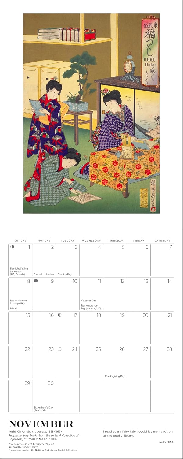 Reading Woman 2026 Mini Wall Calendar