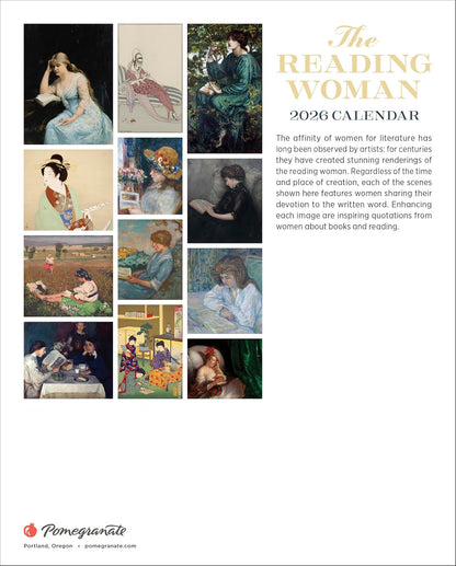 Reading Woman 2026 Mini Wall Calendar
