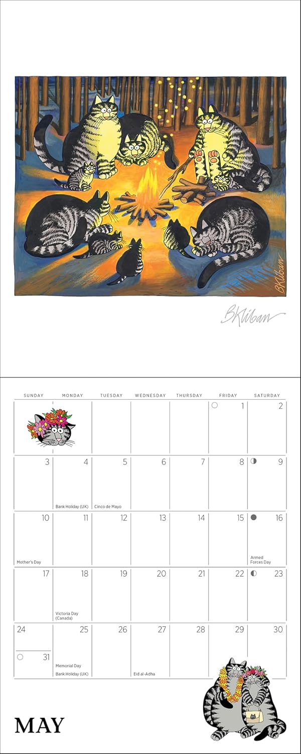 B. Kliban: CatCalendar 2026 Mini Wall Calendar