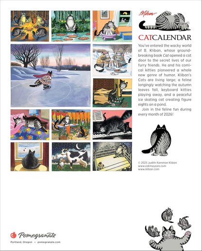 B. Kliban: CatCalendar 2026 Mini Wall Calendar