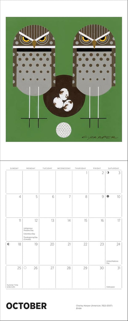 Charley Harper 2026 Mini Wall Calendar