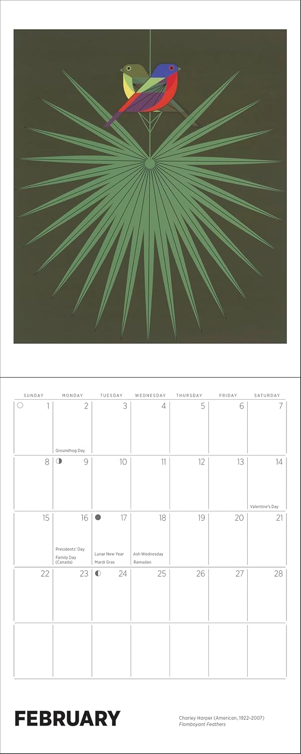Charley Harper 2026 Mini Wall Calendar