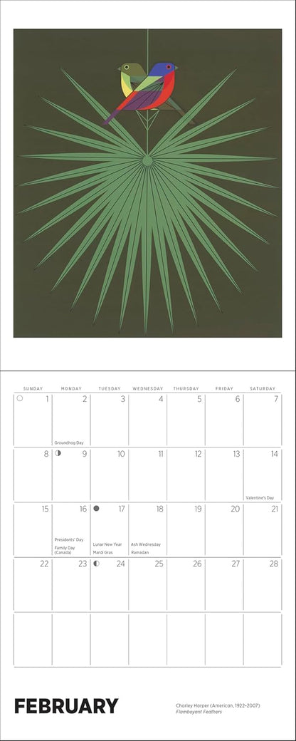 Charley Harper 2026 Mini Wall Calendar