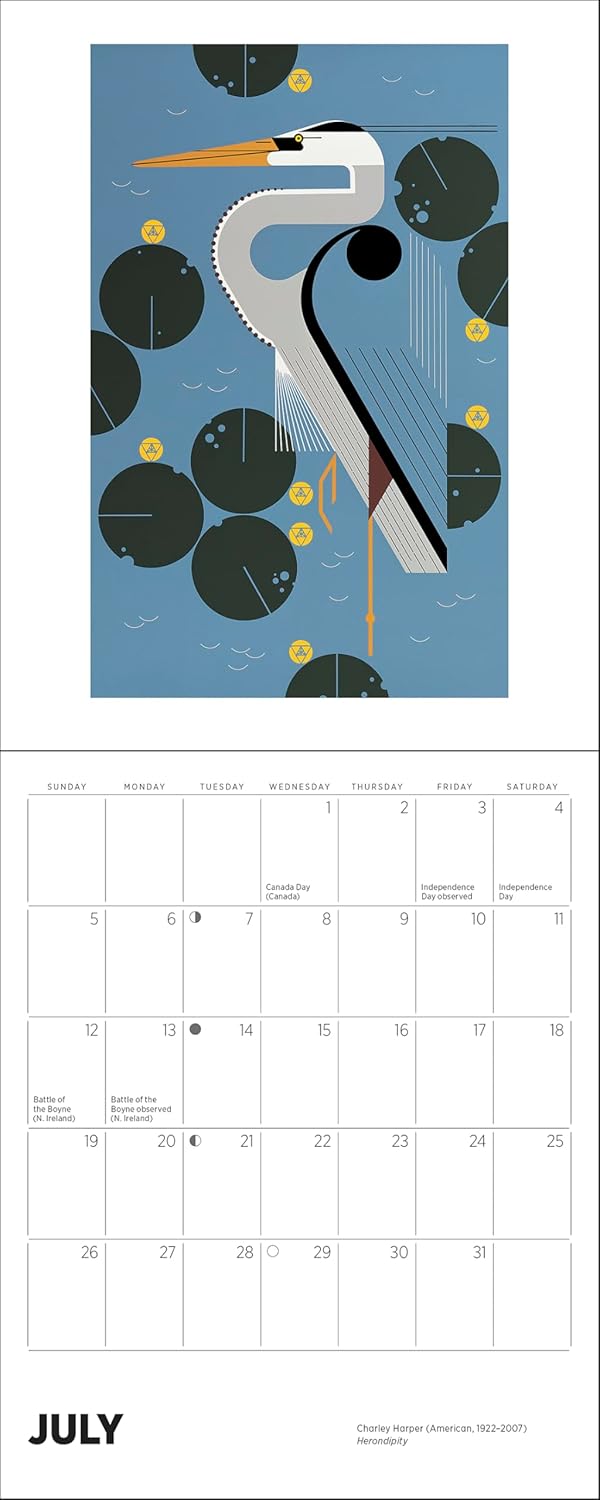 Charley Harper 2026 Mini Wall Calendar