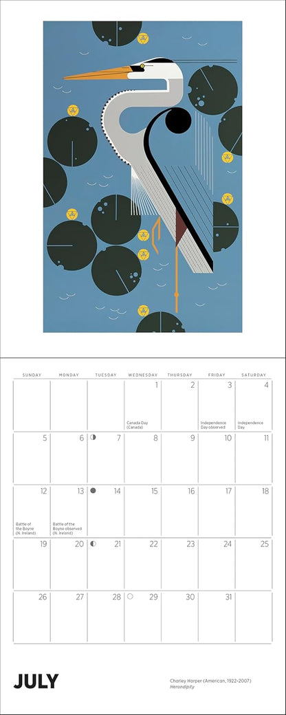 Charley Harper 2026 Mini Wall Calendar