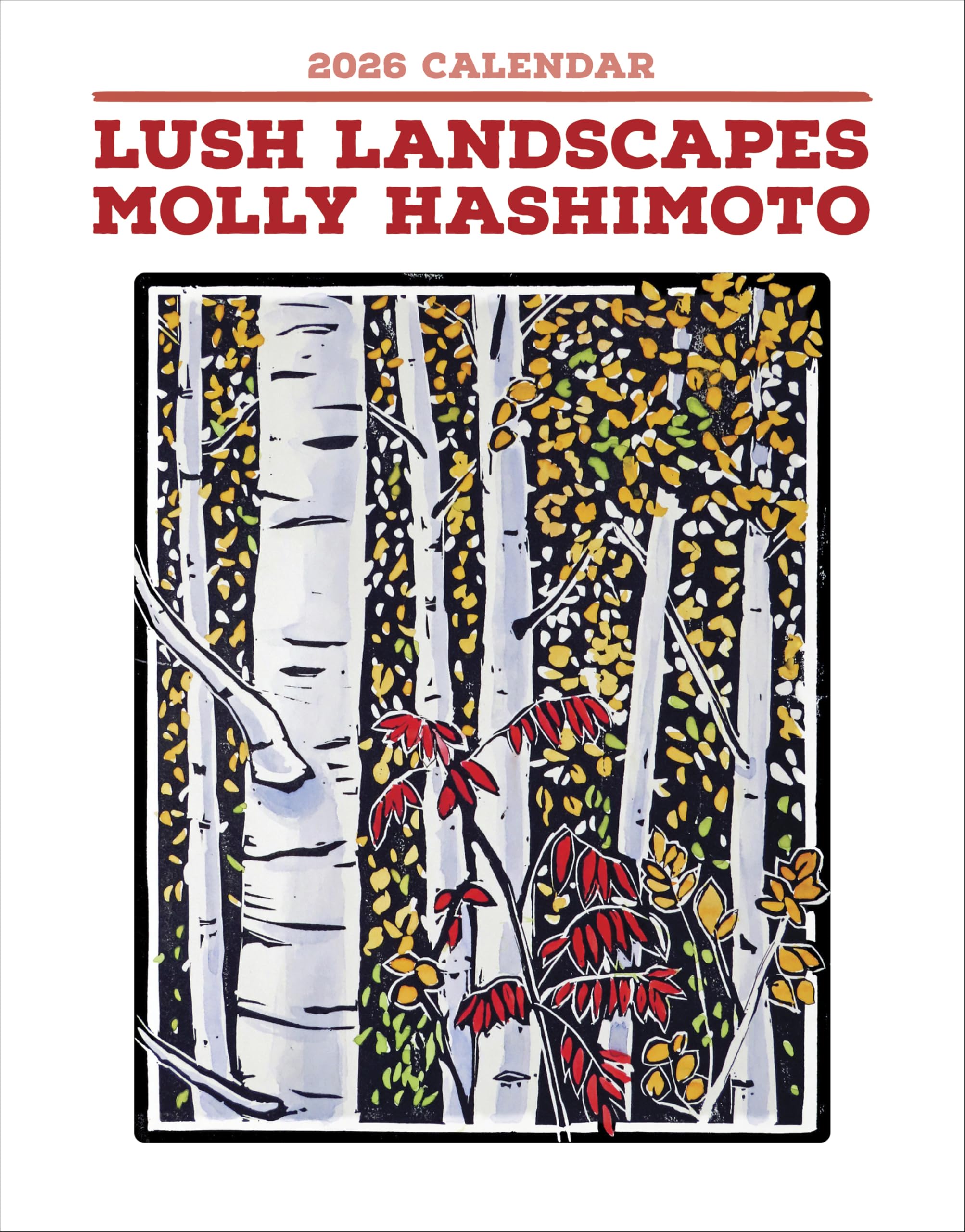 Molly Hashimoto: Lush Landscapes 2026 Mini Wall Calendar