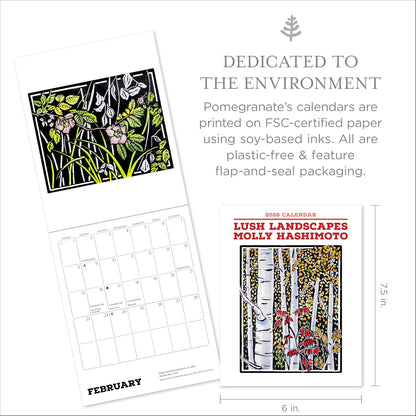 Molly Hashimoto: Lush Landscapes 2026 Mini Wall Calendar