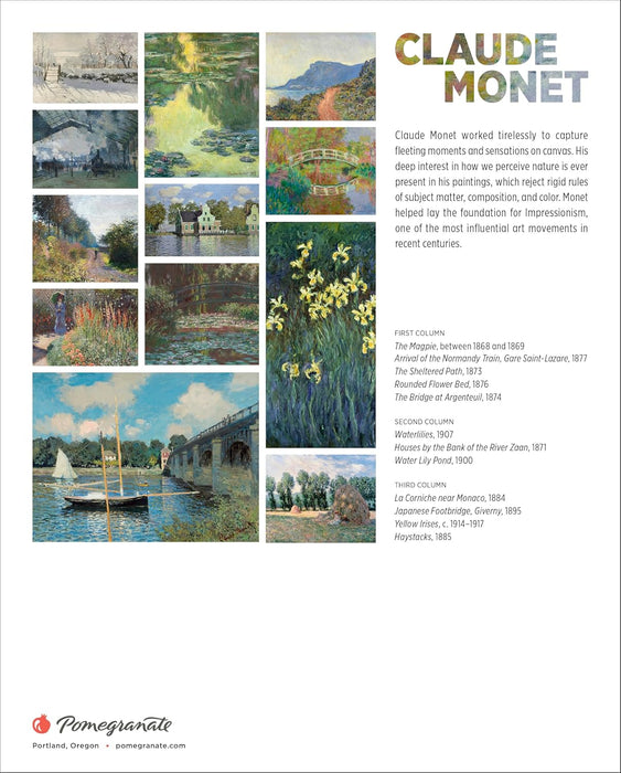 Claude Monet 2026 Mini Wall Calendar