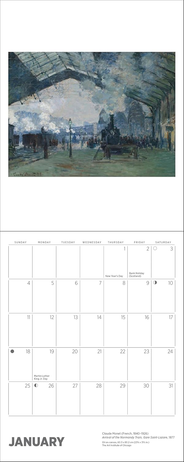 Claude Monet 2026 Mini Wall Calendar