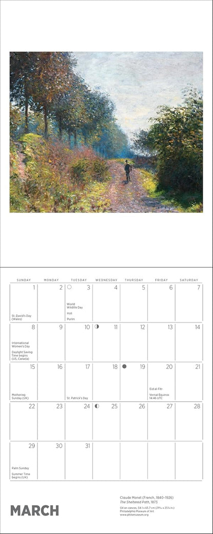Claude Monet 2026 Mini Wall Calendar