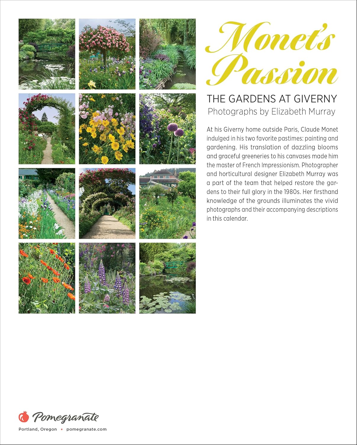 Monet's Passion: The Gardens at Giverny 2026 Mini Wall Calendar