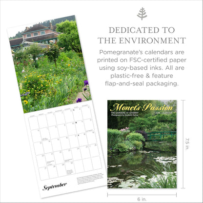 Monet's Passion: The Gardens at Giverny 2026 Mini Wall Calendar