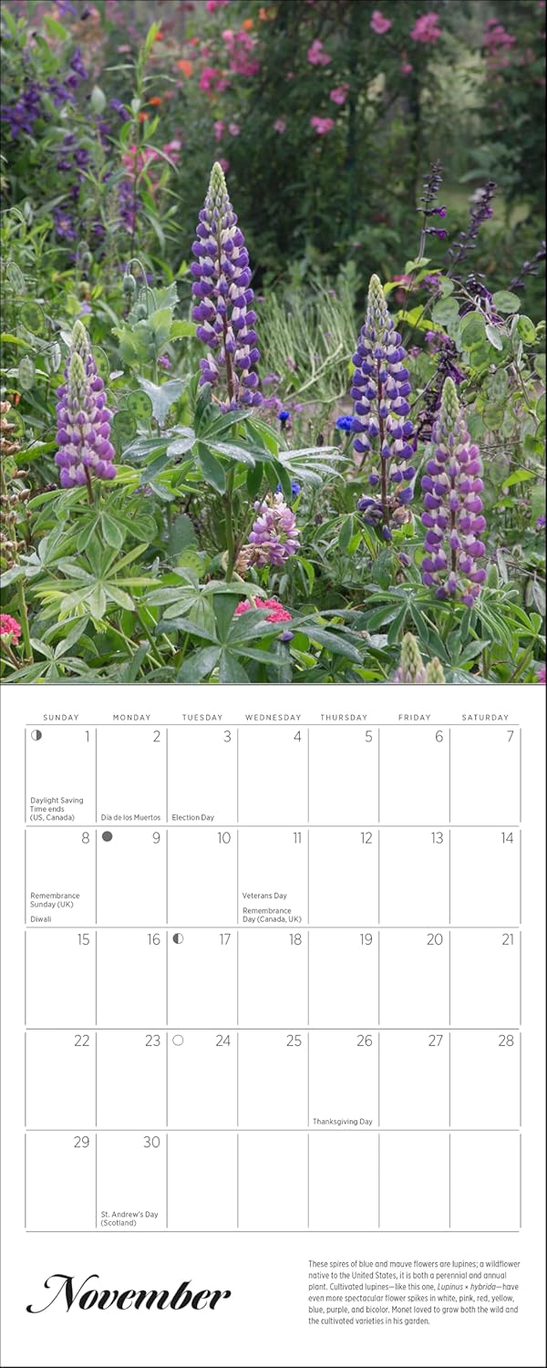 Monet's Passion: The Gardens at Giverny 2026 Mini Wall Calendar