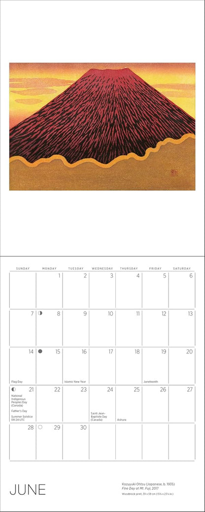 Serenity: Kazuyuki Ohtsu 2026 Mini Wall Calendar
