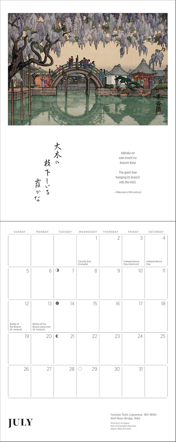 Haiku: Japanese Art and Poetry 2026 Mini Wall Calendar