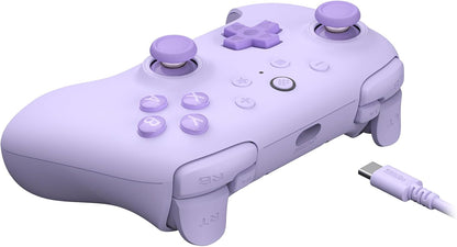 8Bitdo Ultimate 2C Wired Controller for Windows PC and Android, with 1000Hz Polling Rate, Hall Effect Joysticks and Hall Triggers, and Remappable L4/R4 Bumpers (Purple